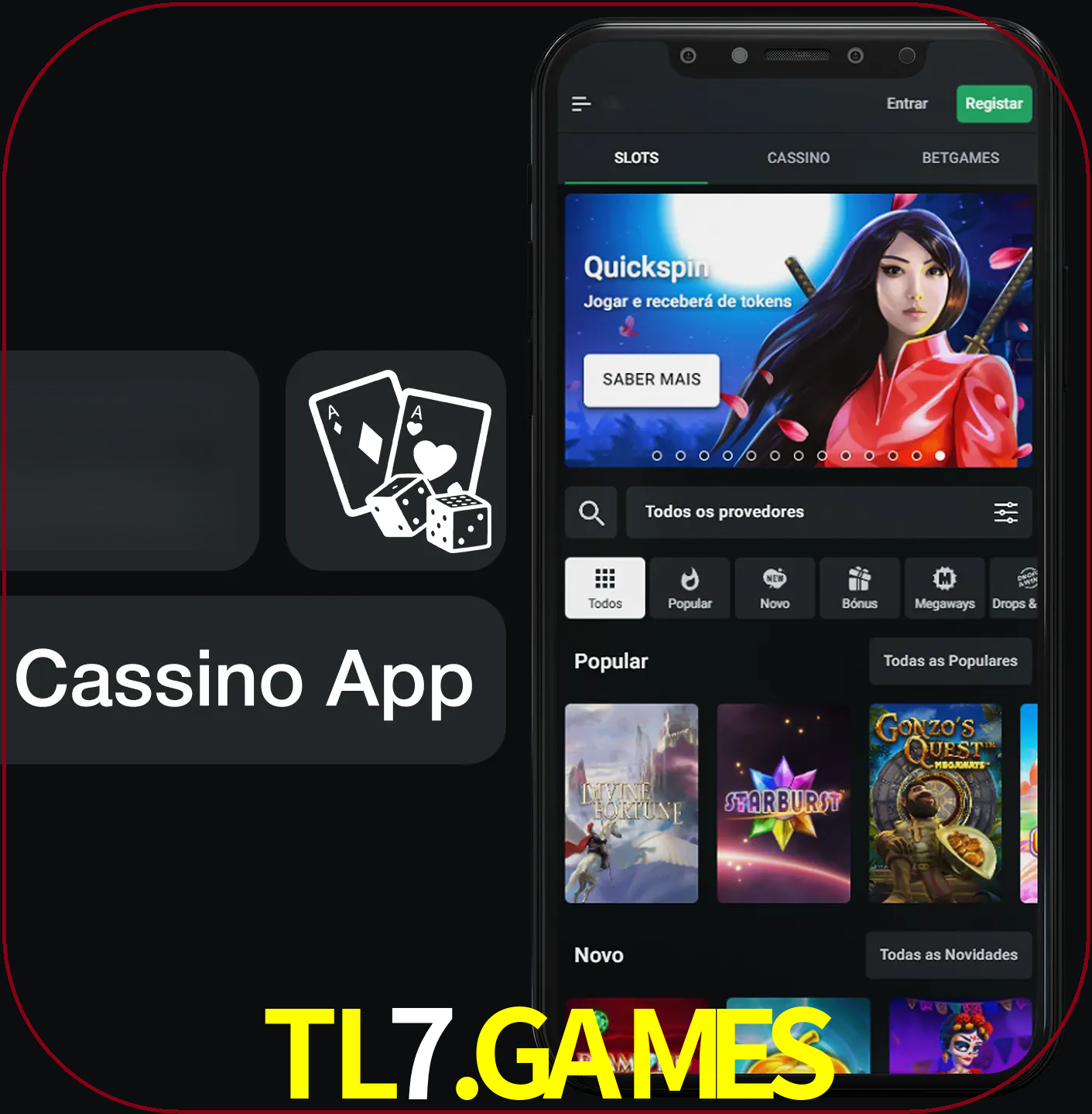 Jogue jogos de cassino e ganhe.