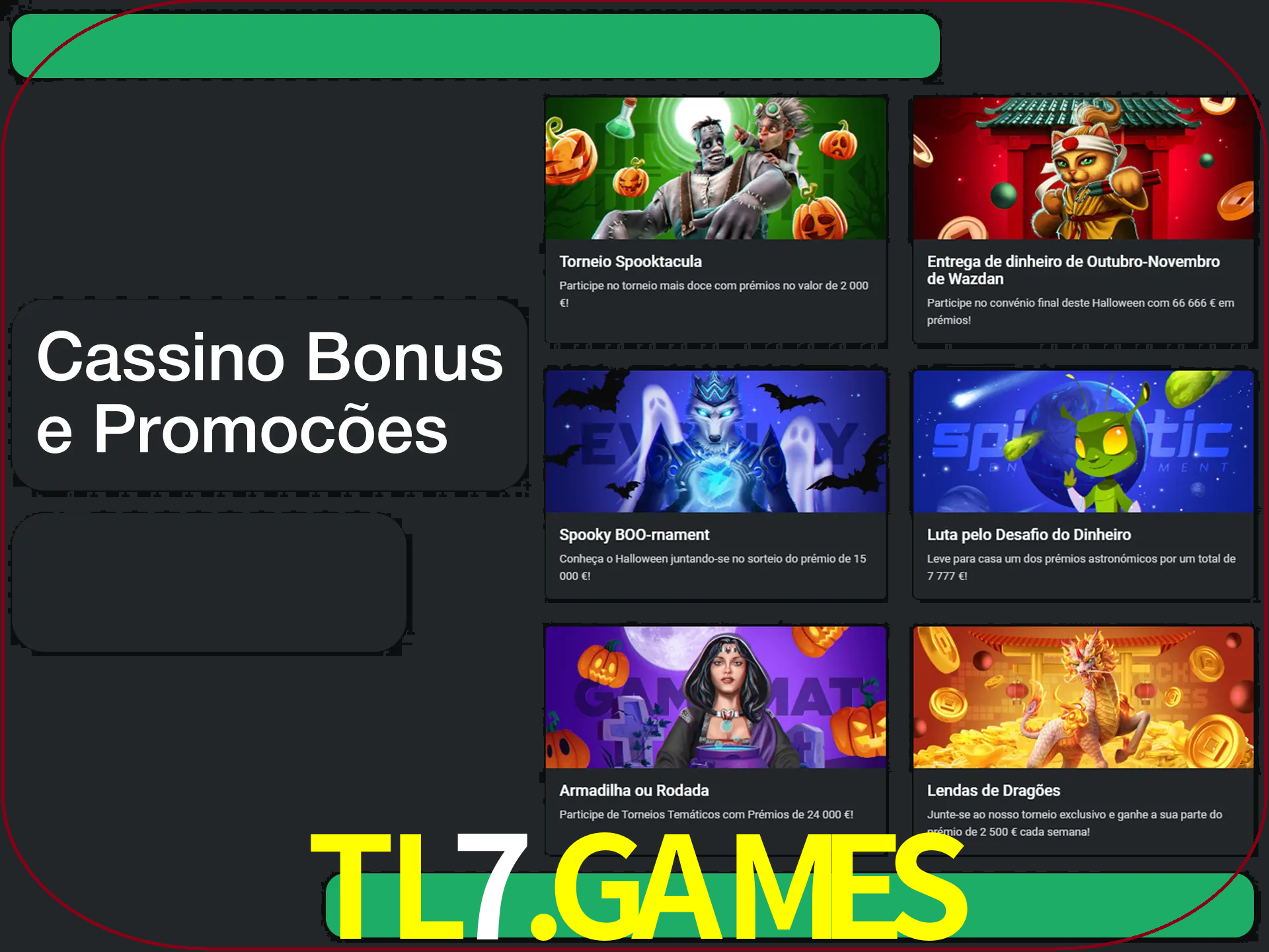 Verifique se há novos bônus de cassino para reivindicar.