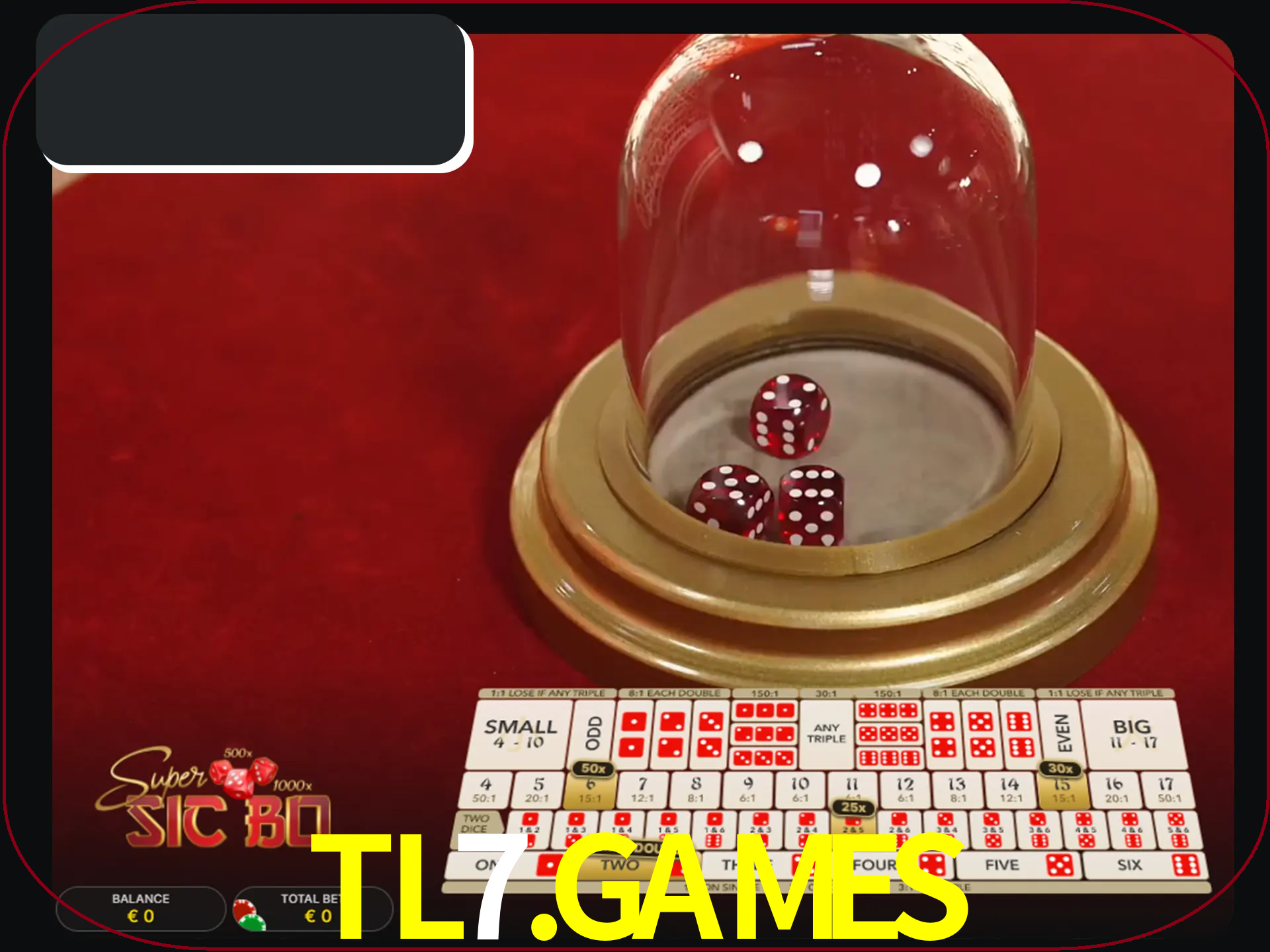 Deixe os dados ao seu lado nos jogos da Sic Bo.