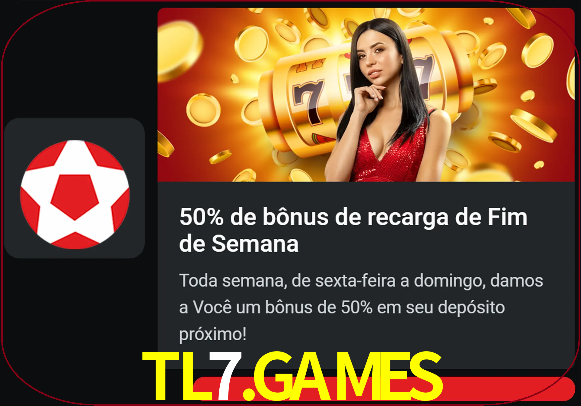 Volte a cada semana para receber novos bônus em dinheiro.