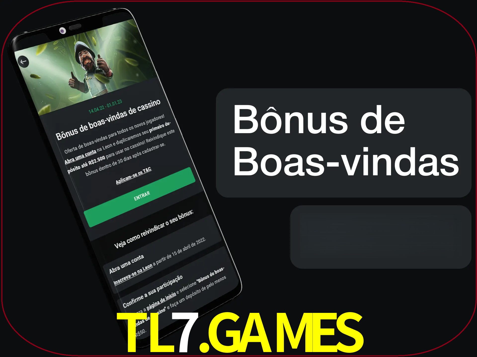 Não se esqueça de usar o bônus de boas-vindas.